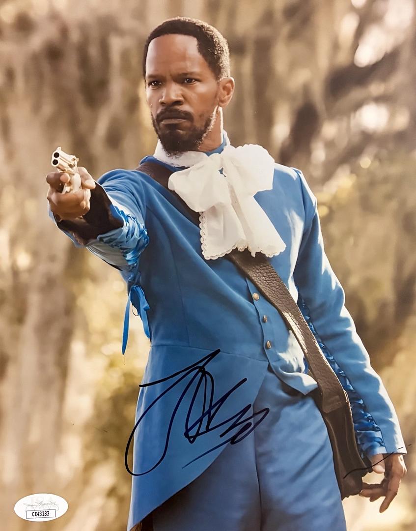 Jamie Foxx signed 8x10 (Django in Chains) - JSA COA